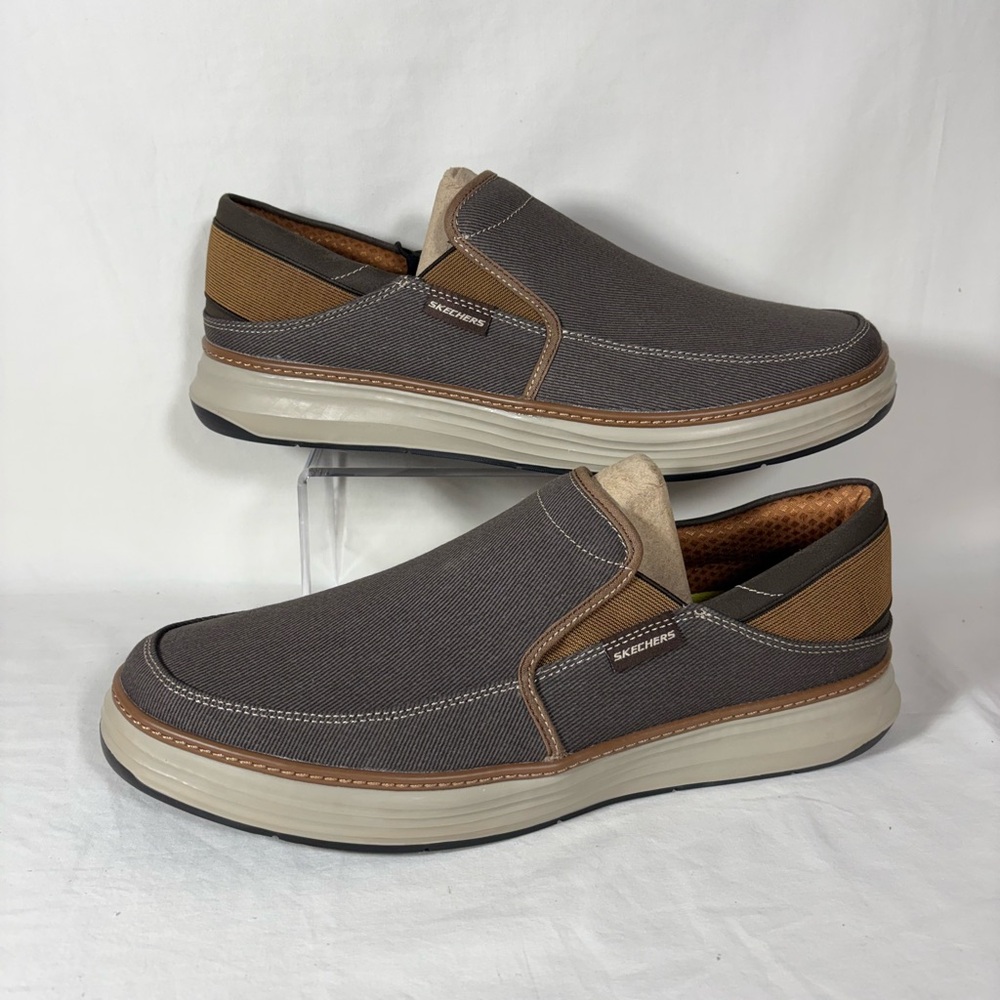 Skechers NWT Men's Classic Fit Goga Mat Arch Slip On Shoes (66062) SZ 13